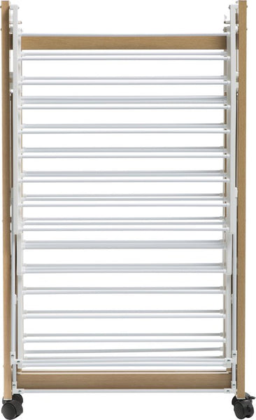 Droogrek Verrijdbaar 27 meter drooglengte Houtlook - 176x60x104 cm