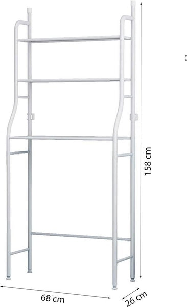 Wasmachine Ombouw - Wit - Universeel - Wasmachine Organizer - Wasmachine Kast