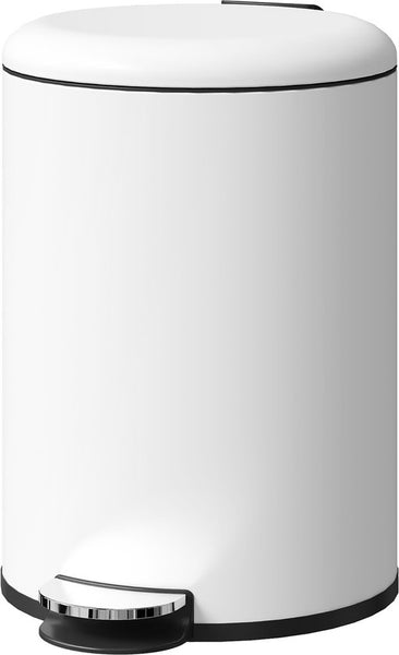Pedaalemmer Prullenbak 20 liter met Binnenemmer - Softclose - Creme-wit