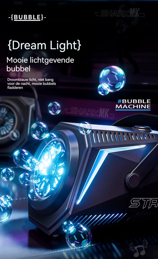 Professionele Bellenmachine met LED-Licht & Afstandsbediening – Krachtige Bubbelmachine voor Feest, Party, DJ, Bruiloft & Evenementen