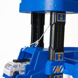 DMG Supply Politiegarage Speelset - 3-Laagse Speelgoedgarage met Lift en Helikopterplatform - Met 2 Auto’s en 1 Helikopter - Vanaf 3 Jaar