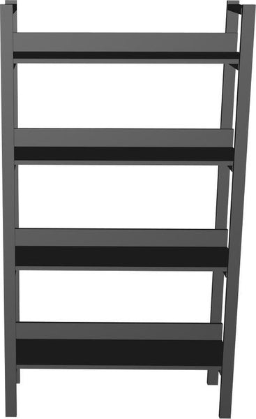 4livingz Retro Boekenkast met 4 planken 30x80x144 cm - Zwart-Bruin