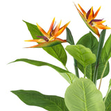 Kopu® Kunstplant Strelitzia 80cm pot wit-groen - Paradijsvogelplant