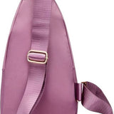 Sasemy - Borsttas Sling Bag Voor Dames - Sling Bag - 2 rits-vakken - Dames - Heren - Roze - Bloemen print #9 - 30 x 16 x 6 - Reistas- Schoudertas - Rugzak - Crossbody bag - Moederdag Cadeau - Verjaardag Cadeau - Sinterklaas Cadeau - Kerst Cadeau