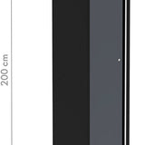 Feistos Gereedschapskast Apollo Solo- 46x60x200 cm - Zwart/Grijs
