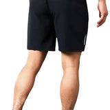 SparkNine Apex fitnesshort - sportbroek - met ritszakken - 152-158 - zwart - functioneel - sneldrogend & ademend - elastische band met trekkoord