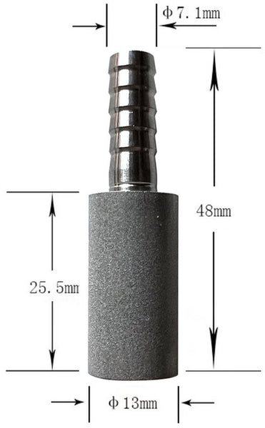 Luchtsteen Diffuser met Slangtule 7 mm – Set van 2 – Fijne Beluchting voor Aquarium, Vijver & Waterinstallaties – Duurzaam en Efficiënt