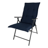 Kopu® Prisma Navy - Comfortabel Tuinkussen met Hoge Rug - Blauw
