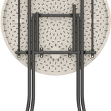 Lifetime® Statafel 110 cm hoog - Stevig Kunststof Ø 84 cm - Wit
