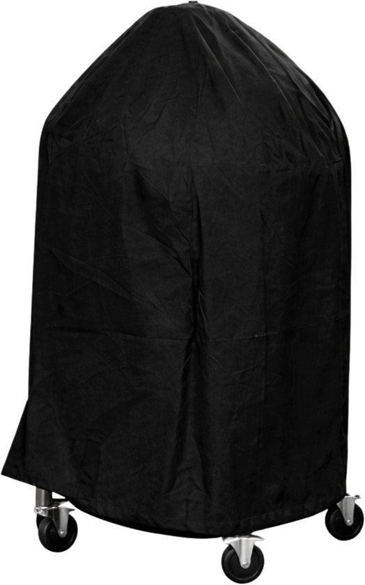 BBQ Hoes Waterdicht en Rond - Zwart - Universeel - Geschikt voor Kamado, Big Green Egg en Weber tot 23 inch