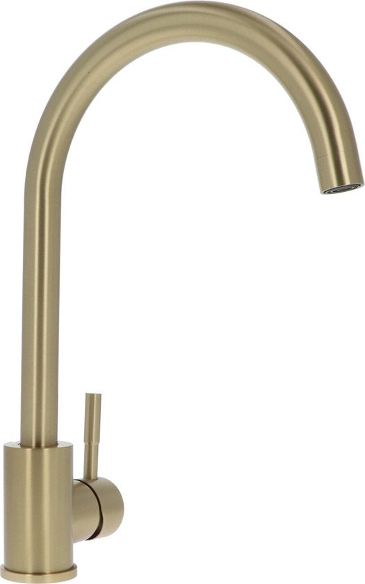 Luzzo® Iseo Mengkraan Wastafel – Brushed Gold – Moderne Badkamerkraan
