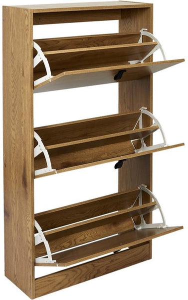 4goodz schoenenkast 3 lades 60x24x118 - voor 18 paar
