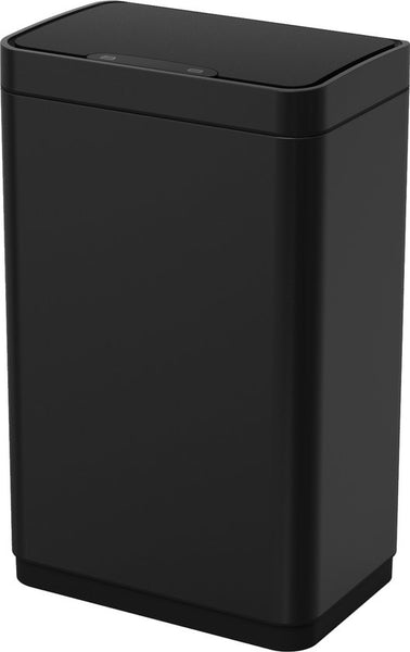 Luzzo® Iowa Black Prullenbak met Sensor 50 Liter - mat Zwart