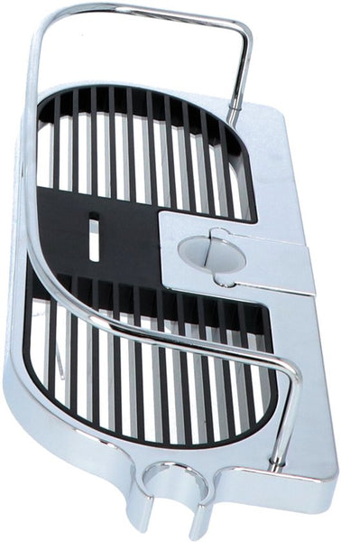 4Goodz zwart chromen doucheplank voor douchestang 30x12x5cm