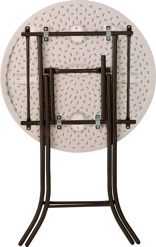 Lifetime® Statafel 110 cm hoog - Stevig Kunststof Ø 84 cm - Wit