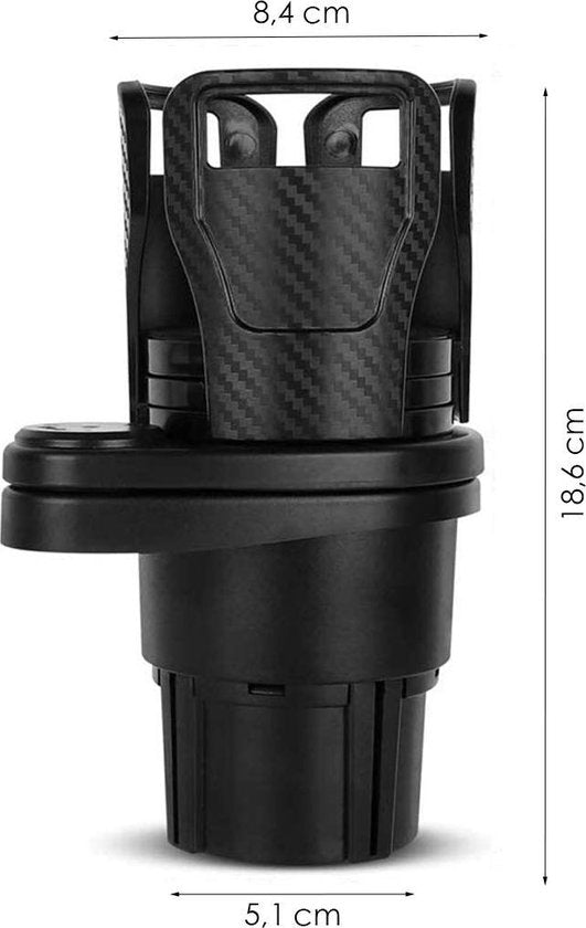 Bekerhouder voor in de auto - Cupholder - Koffiehouder - Frisdrankhouder - 18,6 x 5,1 cm