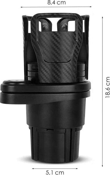 Bekerhouder voor in de auto - Cupholder - Koffiehouder - Frisdrankhouder - 18,6 x 5,1 cm