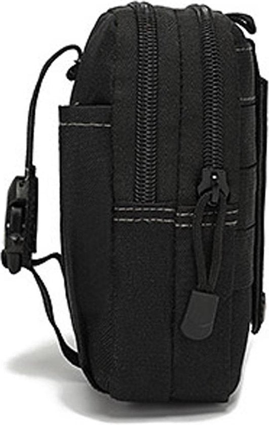 Heuptas Nylon - Schoudertas - Zwart - Veel Opbergruimte - Heuptasje Dames - Heuptasje Heren - Schoudertas Heren Crossbody - Schoudertas Dames Crossbody
