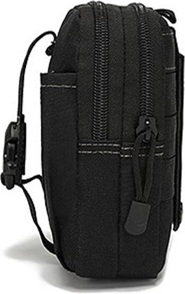 Heuptas Nylon - Schoudertas - Zwart - Veel Opbergruimte - Heuptasje Dames - Heuptasje Heren - Schoudertas Heren Crossbody - Schoudertas Dames Crossbody