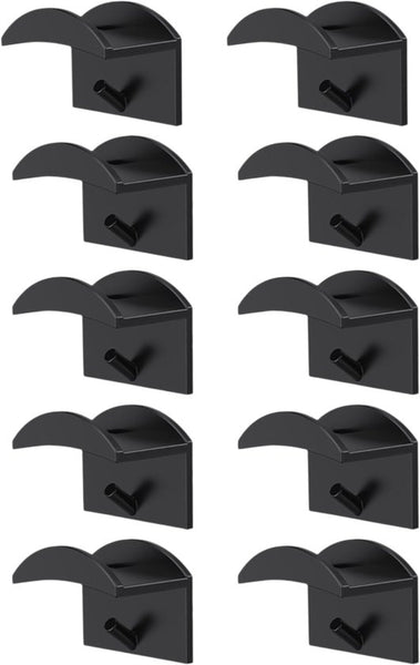 Petjeshouder - 10 Stuks - Zwart - Petjeshouder - Hoeden Opberger - Pettenrek - Petten Houder - Cap Rack