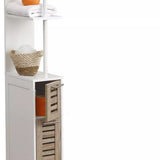 Badkamerkast Stockholm met 2 deuren en 2 legplanken 30x18x130 cm