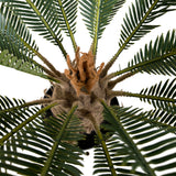 Kopu® Kunstplant Cycaspalm 60 cm in zwarte pot - 18 varens - Nepplant