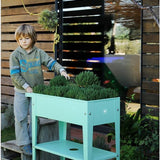 Herstera Garden® Barcelona Plantenbak Verrijdbaar - 85x50x80cm - Muntgroen