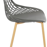 Home Deco Factory Murcia 4 stuks Comfortabele tuinstoelen - Grijs