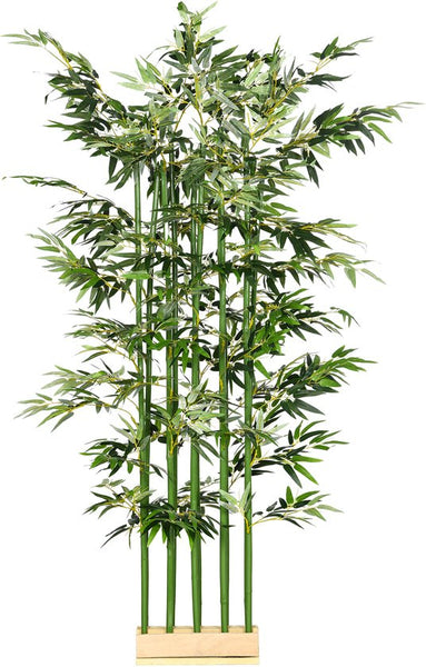 Kunstplant Bamboe Roomdivider 180 cm Hoog - Groen
