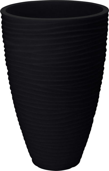 Plantenbak/Bloembak Hoog Rond 40 cm met Ribbels