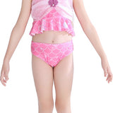 Zeemeerminstaart met bikini verkleed set Regenboog Kleuren met MONOVIN