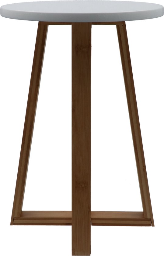 Stevige bamboe Keukenkruk Badkamerkruk 30x30x43 cm - Bruin