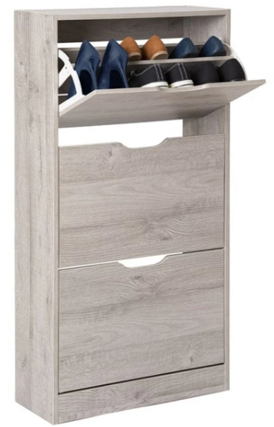 4goodz schoenenkast 3 lades 60x24x118 - voor 18 paar