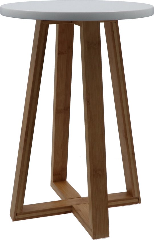 Stevige bamboe Keukenkruk Badkamerkruk 30x30x43 cm - Bruin