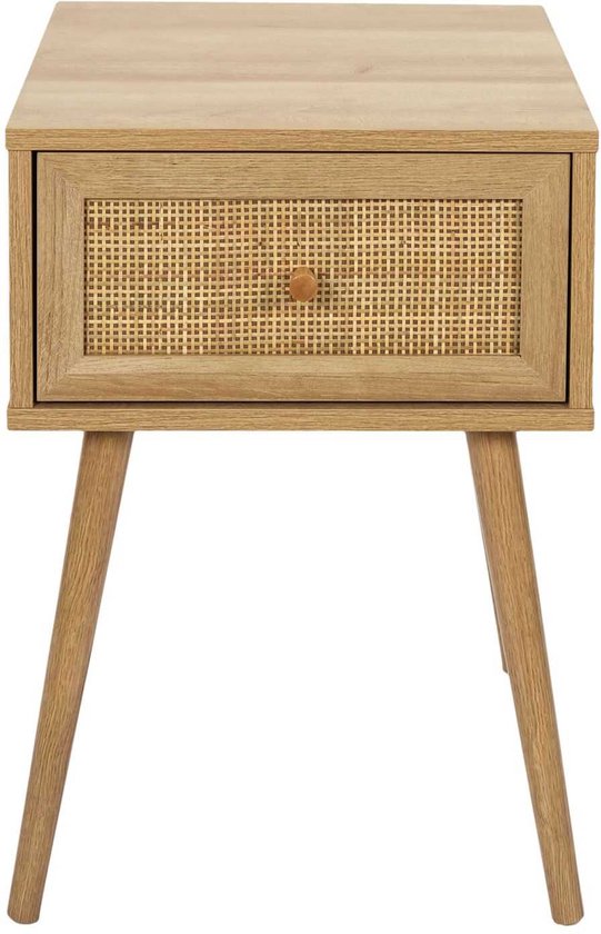 4goodz Nachtkastje Bali Bohemian met lade 39x39x55 cm - Bruin