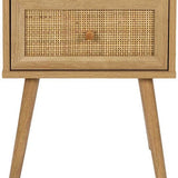 4goodz Nachtkastje Bali Bohemian met lade 39x39x55 cm - Bruin