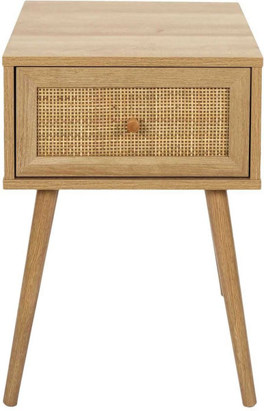 4goodz Nachtkastje Bali Bohemian met lade 39x39x55 cm - Bruin