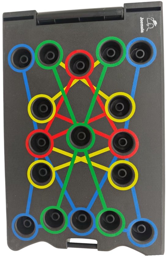 Push-up Board 14-in-1 – Multifunctioneel Fitnessbord voor Thuis en Sportschool – Opvouwbaar – Inclusief Handgrepen