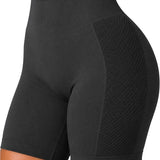 SparkNine Sculptfit sport short fitness - dames - S - zwart - hoge taille & buttlift - shapend - hoog elastisch naadloos - ademend