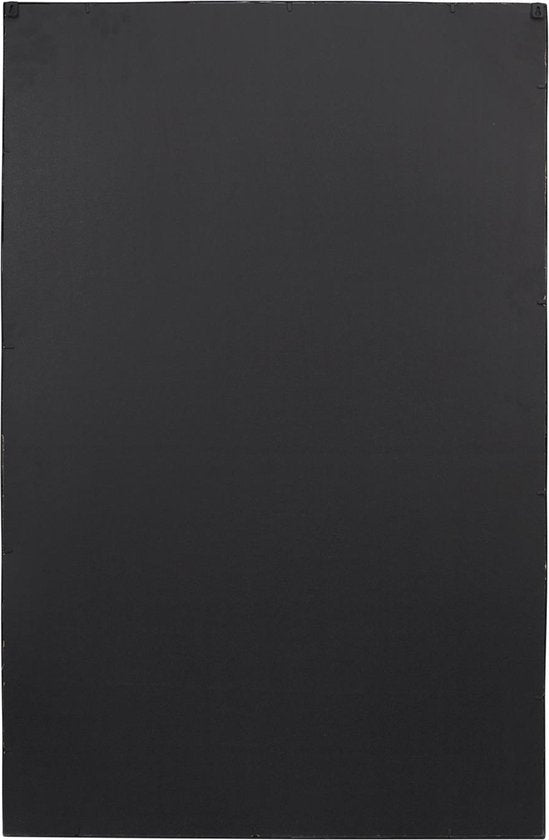 4goodz Wandspiegel Raam-Drieluik van Metaal – 75 × 115 cm – Zwart