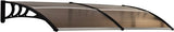 4goodz Deurluifel Afdak 75x195 cm - Overkapping polycarbonaat - Bruin