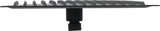 Luzzo Universele Platte RVS Hoofddouche Zwart Vierkant 30 cm