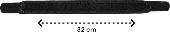 Elleboog Brace - Zwart - Brace met Gelvulling - Tennisarm Bandage - One Size - Padel Bandage