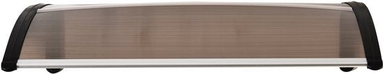 4goodz Deurluifel Afdak 80x120 cm - Overkapping polycarbonaat - Bruin