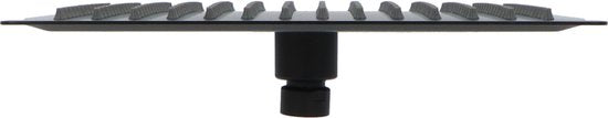 Luzzo® Regendouchekop extra Platte Hoofddouche Vierkant RVS Ø25 cm - Douchekop Zwart