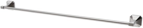 Badkamer Accessoire Set - Nikkel – 4-delig – Handdoekstang, WC Rolhouder, Handdoekring & Haak – RVS – Wandbevestiging – Modern Design
