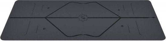 Liforme Compacte Travel Yogamat Grijs - (66 x 180 x 0,2 cm) 1,6 kg | Inclusief Draagtas | Lichtgewicht & Reisvriendelijk | Uitstekende Grip & Snel Drogend | Milieuvriendelijk Rubber | AlignForMe Markeringen | Geschikt voor Yoga Onderweg