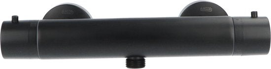 Luzzo® Douche Thermostaatkraan Rond 15cm - Douchekraan Zwart