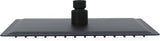 Luzzo® Regendouchekop extra Platte Hoofddouche Vierkant RVS Ø25 cm - Douchekop Zwart