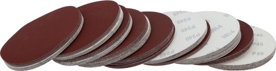 Rodopi® 100x Korrel Schuurpapier 115 - zonder perforatie Excentrisch Schuurmachine